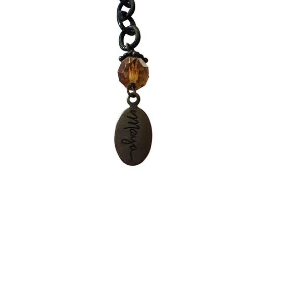 Maya Genuine Copper Pearl, Tiger's Eye Chip, & Crystal Multilayer Necklace - Picture 5 of 5